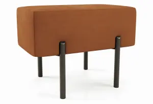 Маленькая радость Пуф прямоугольный на ножках, терракотовый