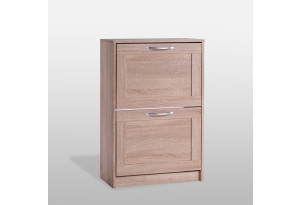 Тумба СИРИУС с двумя откидными полками для обуви, цвет Дуб Сонома