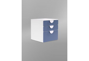 S02412 ПИКСИ комод 3 ящика 60x57x63, озорной василек