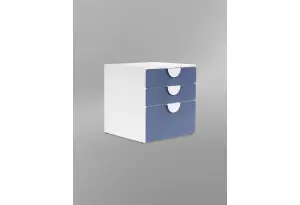 S02412 ПИКСИ комод 3 ящика 60x57x63, озорной василек