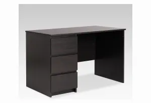 Стол КАСТОР письменный однотумбовый с тремя ящиками, цвет Дуб Венге