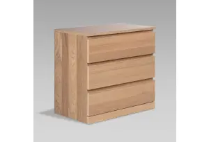 S01668 Варма Прайм 3 комод 80x77x48 шпон дуб беленый