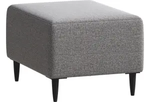 Пуф Тайвас светло-серый, ткань рогожка