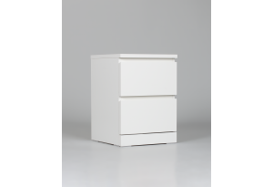 Комод Варма 2 с двумя выдвижными ящиками, цвет белый