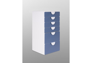 S02429 ПИКСИ комод 6 ящиков 60x57x123, озорной василек