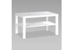 Журнальный стол Энкель 82, тамбурат, цвет белый