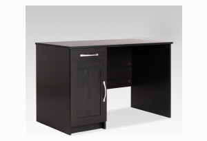 Стол КАСТОР письменный с одной тумбой и одним ящиком, цвет Дуб Венге