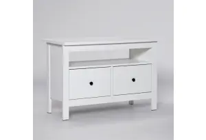 2.08.03.080.1 САГА тумба 2 ящика белая RU