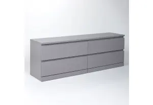 S01071 Варма 4Д комод 160х54х40, серый