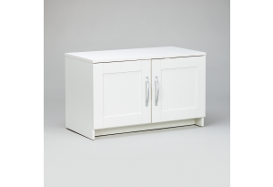 Тумба СИРИУС двухдверная низкая, цвет белый