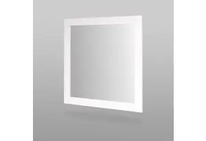 Зеркало СИРИУС квадратное настенное, цвет белый