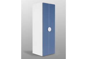 S02498 ПИКСИ шкаф распашной с 2 дверьми и полкой 60x57x183, озорной василек