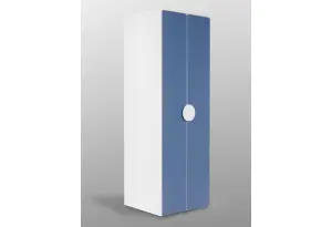 S02498 ПИКСИ шкаф распашной с 2 дверьми и полкой 60x57x183, озорной василек