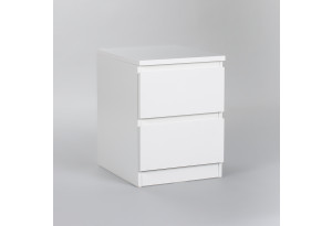 Тумба МАЛЬТА с двумя выдвижными ящиками, цвет белый