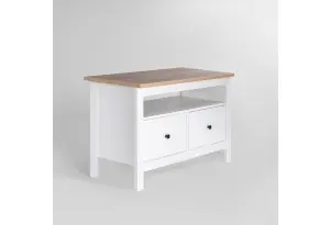 2.08.03.080.14 САГА тумба 2 ящика белая/ясень RU