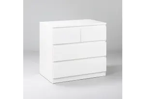 Комод МАЛЬТА с четырьмя выдвижными ящиками, цвет белый