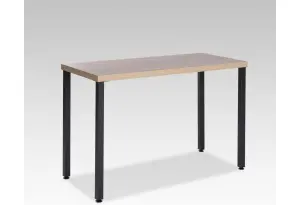 S01385 Ингар 1/ТТ стол письменный 120x75x55, дуб беленый/черный