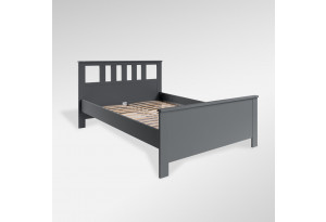 2.08.04.060.4 САГА кровать двойная 140х200 серая