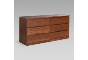 S01767 Варма Прайм 6Д комод 160x77x48 шпон ясень, коричневый