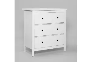 2.08.02.020.1 САГА комод 3 ящика белый