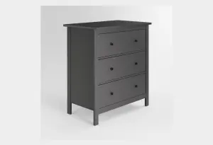 2.08.02.020.4 САГА комод 3 ящика серый
