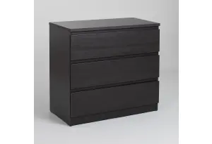 Комод МАЛЬТА с тремя выдвижными ящиками, цвет Дуб Венге