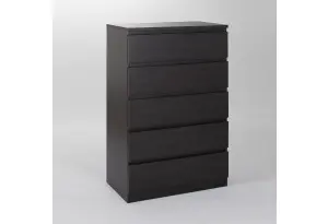 Комод МАЛЬТА высокий с пятью одинаковыми выдвижными ящиками, цвет Дуб Венге