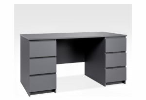 2.03.06.040.4 КАСТОР стол письменный 6 ящиков 151х65 RU серый