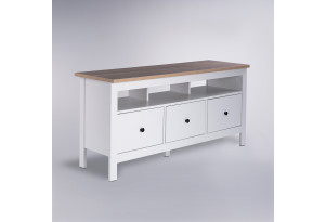 2.08.03.090.14 САГА тумба 3 ящика белая/ясень RU