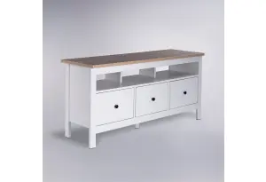 2.08.03.090.14 САГА тумба 3 ящика белая/ясень RU