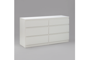 Комод Кастор 6 ящиков, белый