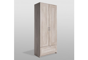 Шкаф СИРИУС двухстворчатый с выдвижным ящиком, цвет Дуб Сонома