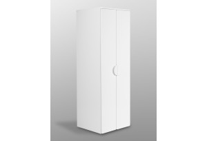 S02085 ПИКСИ шкаф распашной с 2 дверьми и полкой 60x57x183, робкий подснежник