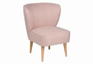 Стул Унельма светло-розовый, ткань рогожка