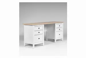 2.08.06.200.14 САГА стол письменный 161х56 белый/ясень RU