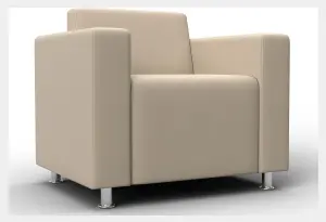 Кресло Лига-093 ВН Бежевый (Экокожа)