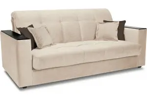 Диван «Орион Т1» (160х200) Pony Beige (микровелюр), бежевый