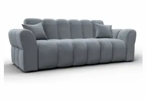 Диван-книжка Лига-111 TOWER 10 серый (Велюр)