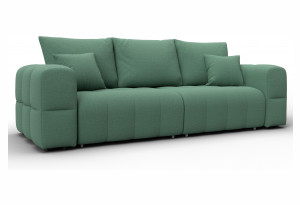 Диван прямой Лига-110 НПБ Амур 11 зеленый (Рогожка)