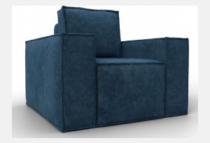 Кресло Лига-081 НПБ BRUT 11 синий (Велюр)