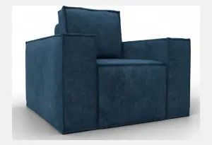 Кресло Лига-081 НПБ BRUT 11 синий (Велюр)