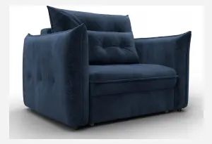 Кресло Лига-100 НПБ TOWER 13 синий (Велюр)