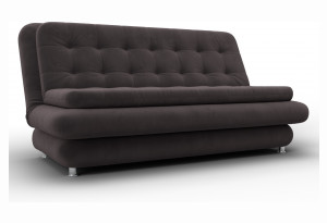 Диван-книжка Лига-123 SEVEN 727 коричневый (Велюр)