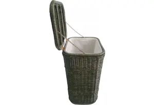 Плетеная корзина для белья из ротанга