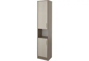Шкаф распашной двухдверный Санди (крослайн карамель/латте)