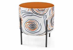 Маленькая радость Пуф круглый на ножках, терракотовый Kobayasi