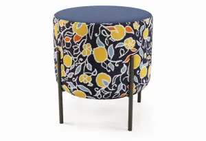 Маленькая радость Пуф круглый на ножках, синий Fiori