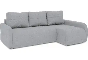 Диван угловой правый «Томас Slim Т2» (Levis 85 (рогожка) Темно-серый)
