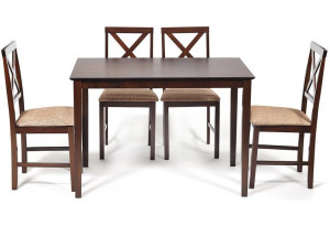 Обеденный комплект Хадсон (стол + 4 стула)/ Hudson Dining Set