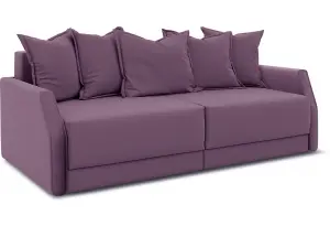 Диван «Люксор Slim» Kolibri Violet (велюр) фиолетовый